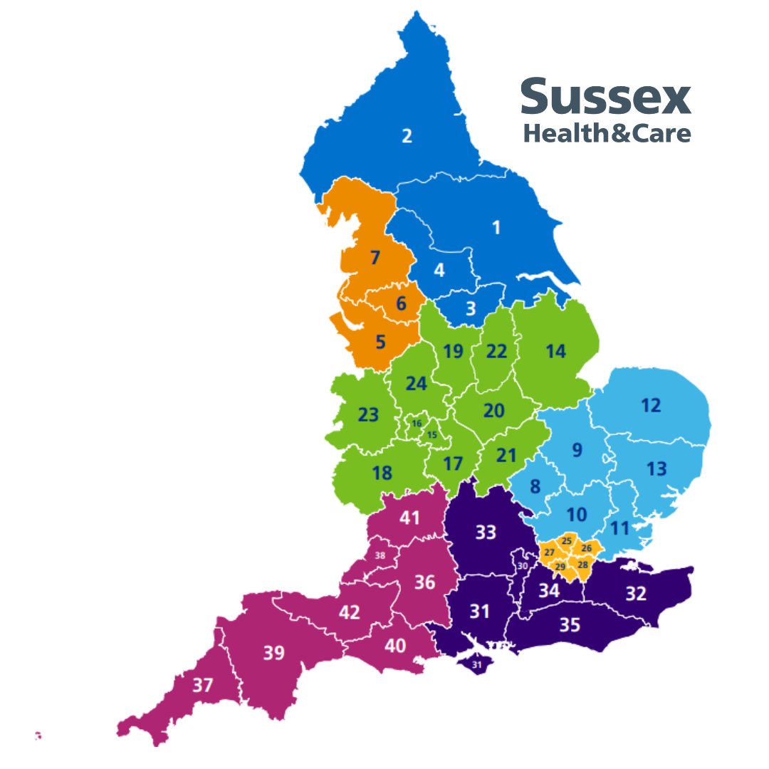 There are 42 #IntegratedCareSystems across England. Find out more about how they will bring about better health and care for all: sussexhealthandcare.uk/how-we-are-cha…