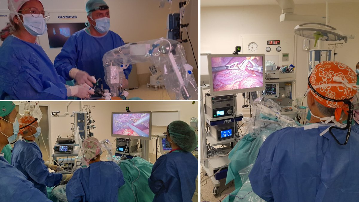 En el Hospital Universitario de Ceuta se han comenzado a realizar primeras cirugías con el asistente robótico articulado Freehand Panorma. José Manuel Fernández, Eliecer Zuleta  y Marcia Dulanto han estado al frente de estas primeras intervenciones.
<a href="/FreehandSurgeon/">Freehand Surgical Robotics</a>