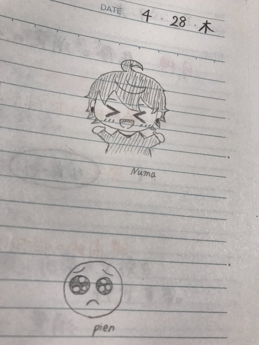 Numa25104516's tweet photo. 最近ずっと授業中��絵かいてる…w https://t.co/dLdjrY27Ee