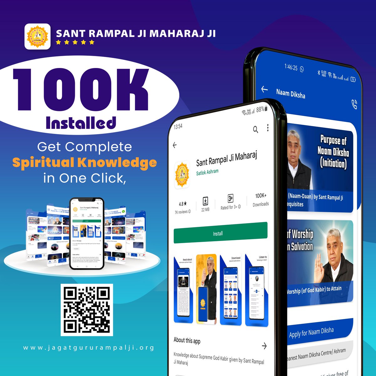 SaintRampalJiM's tweet photo. 100K Downloaded "Sant Rampal Ji Maharaj App"

Download From Playstore
⤵️⤵️⤵️

https://t.co/FYpStL7vWi https://t.co/CLHkNGaG5i