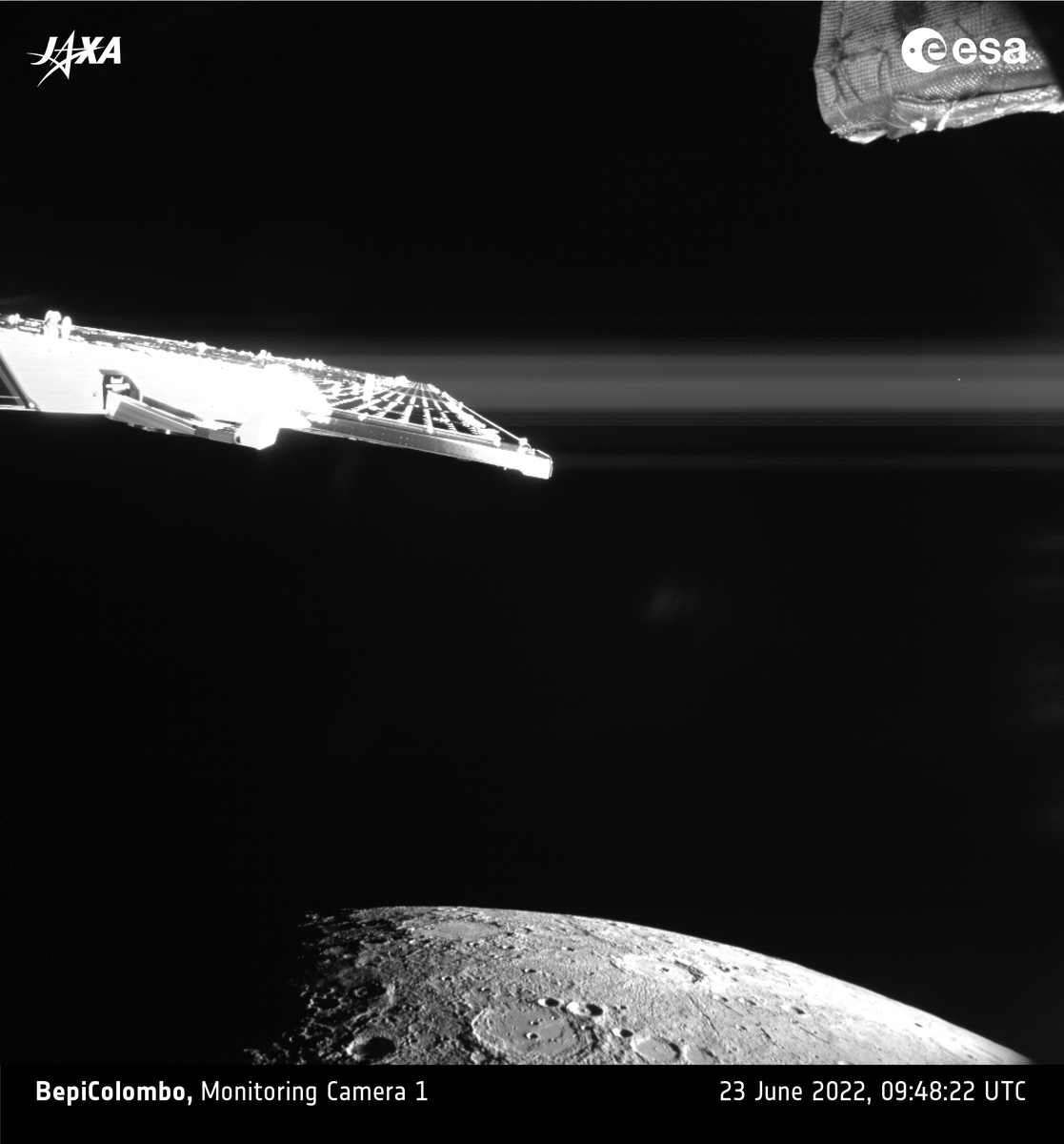ESA_Bepi's tweet photo. Who's up for some second helpings of #Mercury?! 🤩

Here are our top picks from yesterday's #MercuryFlyby - one from each of @ESA_MTM's three #selfie cameras - enjoy! 

 👉https://t.co/l5H28wZBU6 #BepiColombo #ExploreFarther https://t.co/b82yTKXZ8E