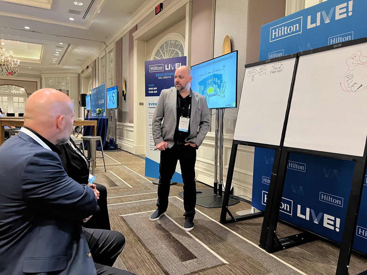 Thanks <a href="/HiltonHotels/">Hilton Hotels</a> our first #HiltonLive was a great time.  The audience loved exploring #EventDesign using the #EventCanvas Methodology.  

I look forward to the remaining events as <a href="/EncoreGlobal_/">Encore</a> travels around America helping #eventprofs design with intention and purpose.