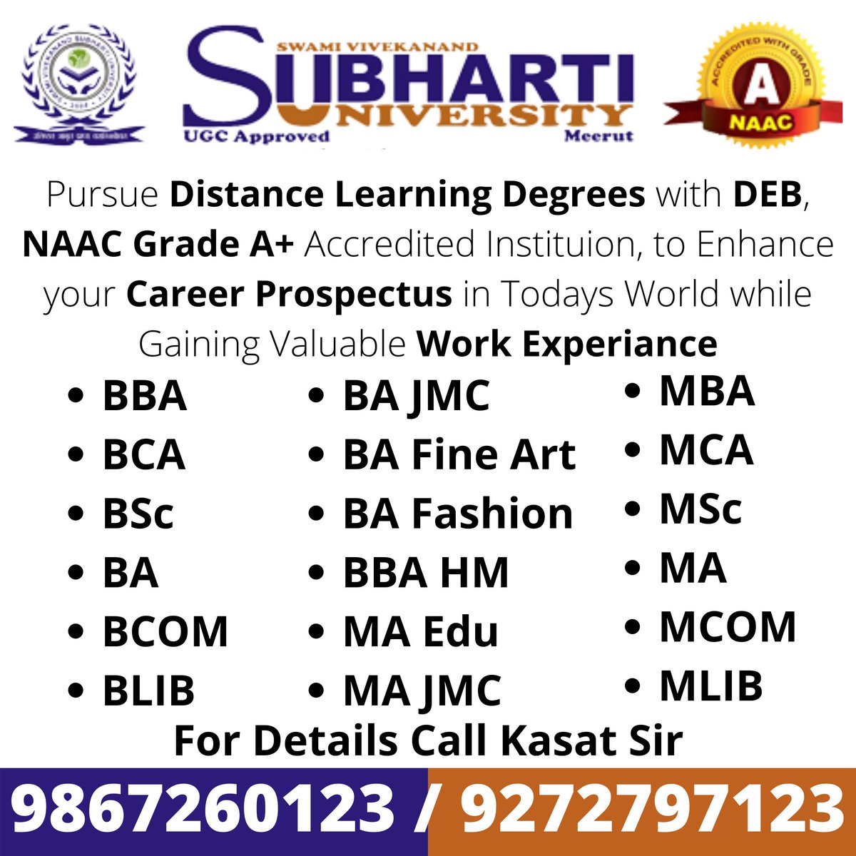 KasatTech's tweet photo. Contact for Furthering your Education &amp; Boost Careers https://t.co/lXCREYipbe