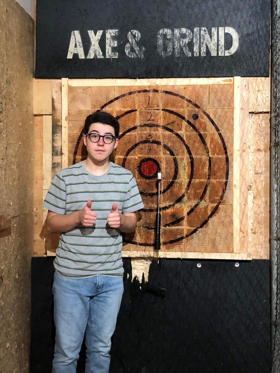 SmithAndrewR's tweet photo. When your son takes a holiday from ๐ฎ๐ณ and goes to ๐จ๐ฆ 's beautiful #BritishColumbia - how else to pass the time?
Why Axe throwing of course!
#BeALumberjack
#IAmALumberjackAndIAmOK
#MontyPython
@MichaelPalin10
๐ To @AxeGrind1for an entertaining afternoon https://t.co/eNDLtJkBQ2