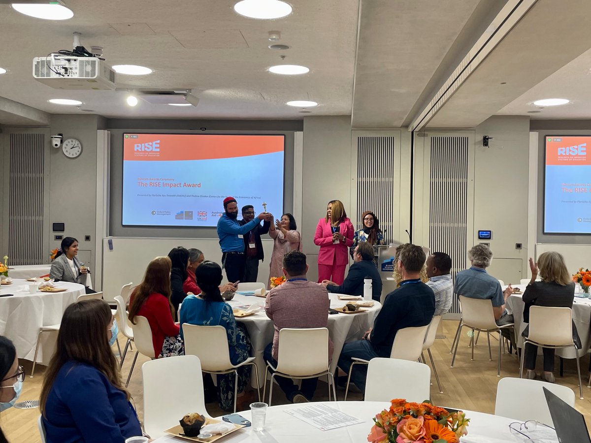 riseprogramme's tweet photo. The winners of the RISE Impact Award were all members of the Community of Practice for leading the global discourse on learning and education systems, and for shifting global paradigms. Congratulations, RISE Community of Practice! (7/10) https://t.co/rNQP4EpahV