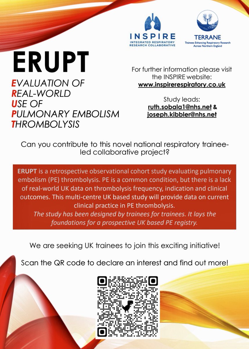 ERUPT PE Study <a href="/TERRANEresearch/">TERRANE Collaborative</a>: Click on the link for updates and help contribute to the study docs.google.com/forms/d/e/1FAI…