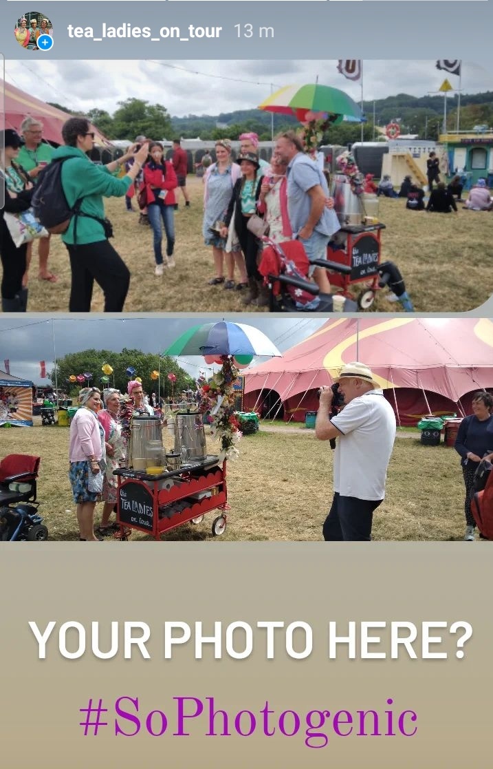 Apparently we're what the kids call #instagrammable. That must certainly make us #Twitterable too. Do you have a photo to share from our #GrandTour?
#glastonbury2022
