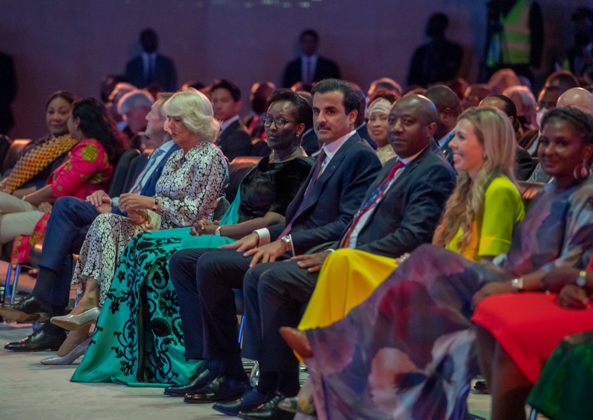 UrugwiroVillage's tweet photo. President Kagame and First Lady Jeannette Kagame are now at the Kigali Convention Centre where they join HRH Prince Charles and Commonwealth Heads of Government for the Opening Ceremony of #CHOGM2022. https://t.co/IZaOER3rKB