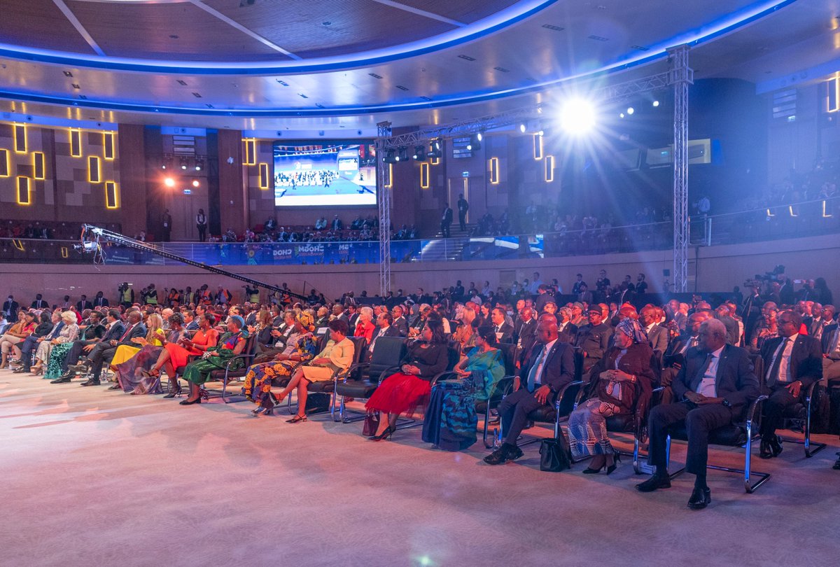 President Kagame and First Lady Jeannette Kagame are now at the Kigali Convention Centre where they join HRH Prince Charles and Commonwealth Heads of Government for the Opening Ceremony of #CHOGM2022.