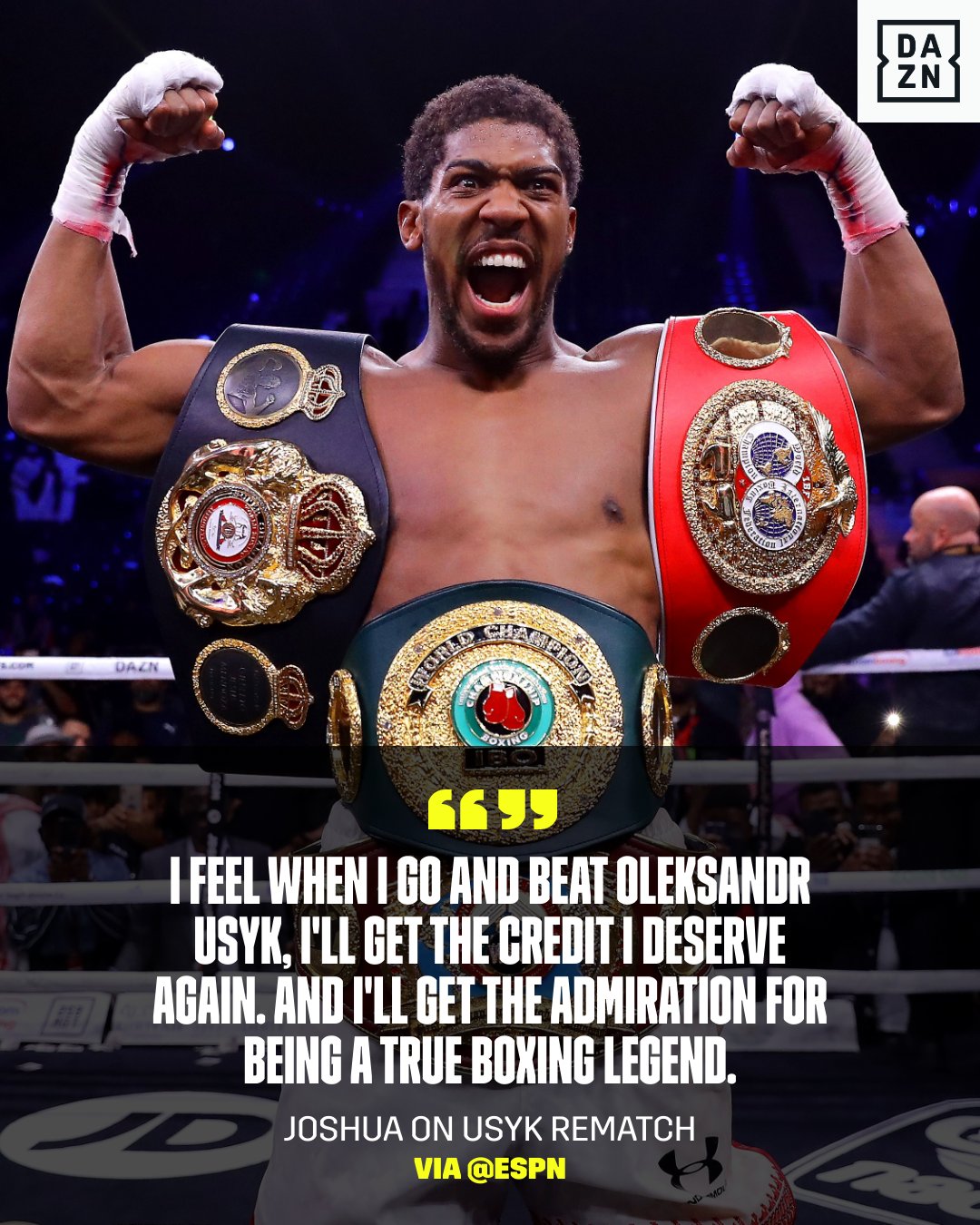 Dazn Boxing 𝐓𝐇𝐑𝐄𝐄 𝐓𝐈𝐌𝐄 Usykjoshua2 T Co Yiy8vygyqd Twitter