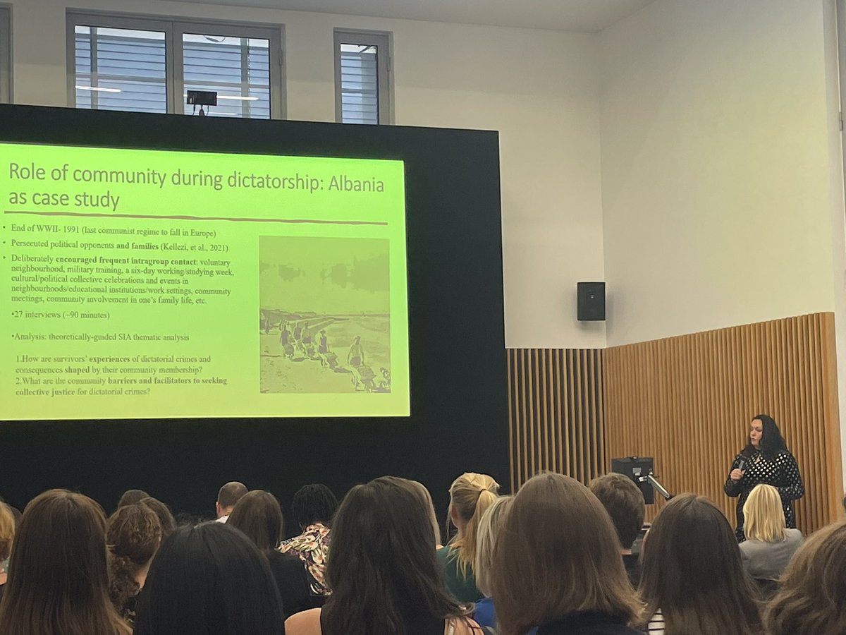 Incredible talk by <a href="/Blerina_Kellezi/">Dr Blerina Këllezi</a>  - Extremely thought provoking. #ICSIH5