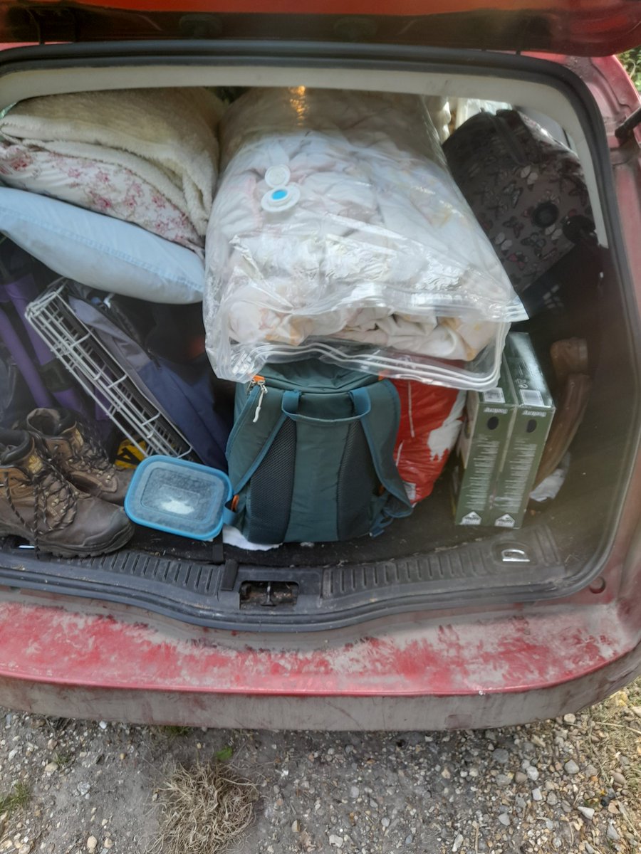 Car loaded. <a href="/CarbonCallFarm/">CarbonCallingFarm</a> here we come 😄🌞😀