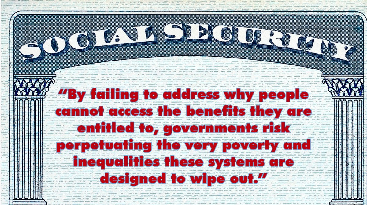 UN_SPExperts's tweet photo. States should address the costly #socialprotection systems design flaws leaving millions of marginalized people unable to access the benefits they are entitled to, as high #nonakeup rates show, says @srpoverty #HCR50 report based on 36-country survey.
👉https://t.co/aP8R12QdQS https://t.co/JrNnW73MYd
