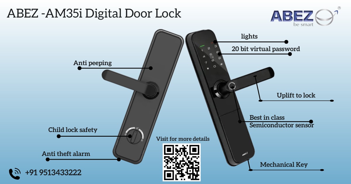 abezsolutions's tweet image. ABEZ Smart Solutions Pvt Ltd
ABEZ Digital Door Locks