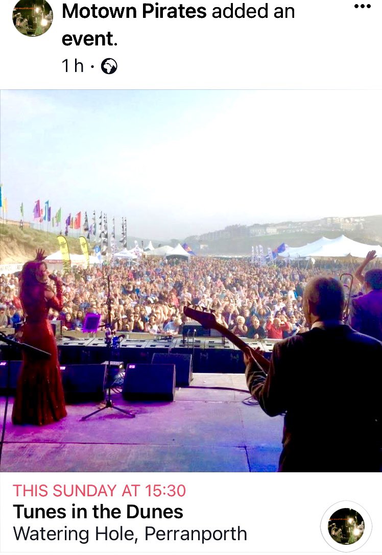 3.30. Sunday. Main stage. Perranporth beach. COME ON we’re ready for you with our biggest line up yet!! <a href="/Tunes_Festivals/">Tunes Festivals</a> <a href="/W_hole_Cornwall/">The Watering Hole</a> <a href="/BuckleyDarren/">Darren buckley</a> <a href="/zenabeatz/">Zena Marie walker</a> @alexgilesmusic