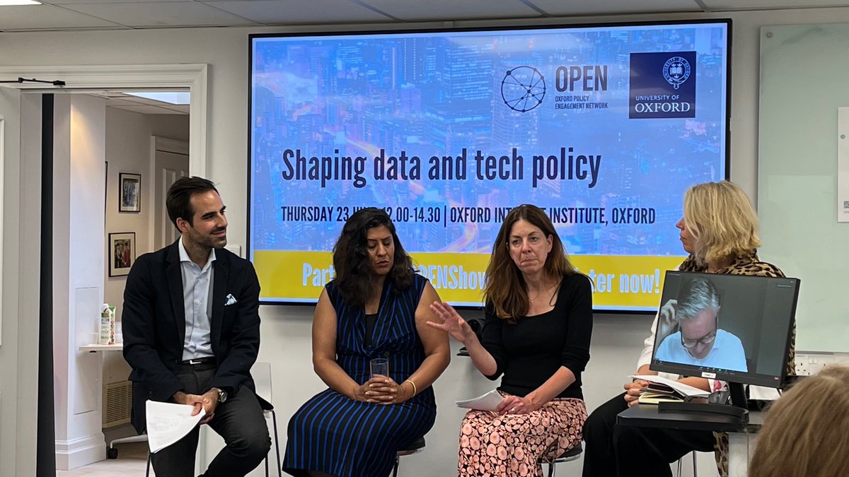 oxpolicyengaged's tweet photo. It’s a unique moment in history. ESG, #energycrisis, access & security. Everything is in the table & it’s a critical time for rethinking, investment & new directions for data & tech @feltonl
Fascinating discussion on the future of tech #policy at @oiioxford for #OPENShowcase https://t.co/ninEyL967A