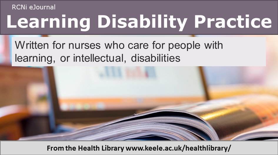 Nurses working @CombinedNHS can keep up-to-date with best practice, via the RCNi journal Learning Disability Practice. This title is written for nurses who care for people with learning, or intellectual, disabilities
browzine.com/libraries/2782…
@QIatNSCH  @LucyMarrow2 @TomSandford8