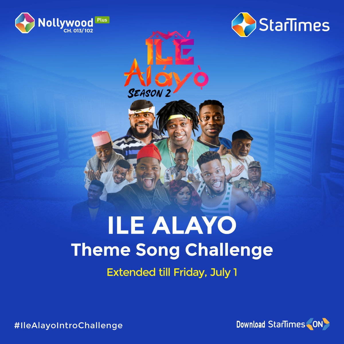 StarTimes_Ng's tweet photo. #InformationAlert!
In the bid to encourage more participation in the #IleAlayoIntroChallenge, the challenge has been extended! The challenge is now billed to run till Friday, July 1, 2022.
N100,000 is still up for grabs!
To participate: https://t.co/tFqWbXnzf4