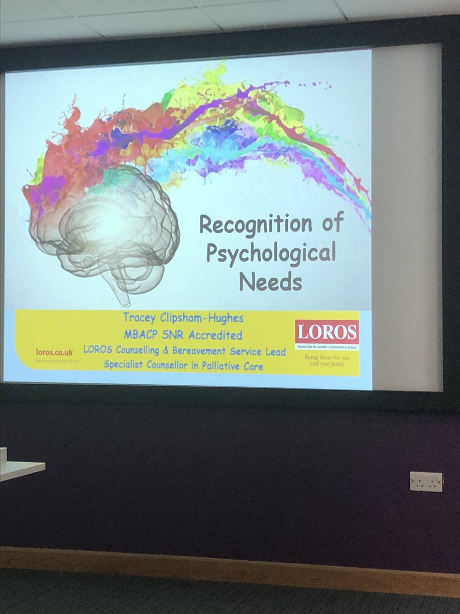 LOROSHospice's tweet photo. Fascinating training course on psychological needs running today in @LOROSEducation https://t.co/tLsNP9s703