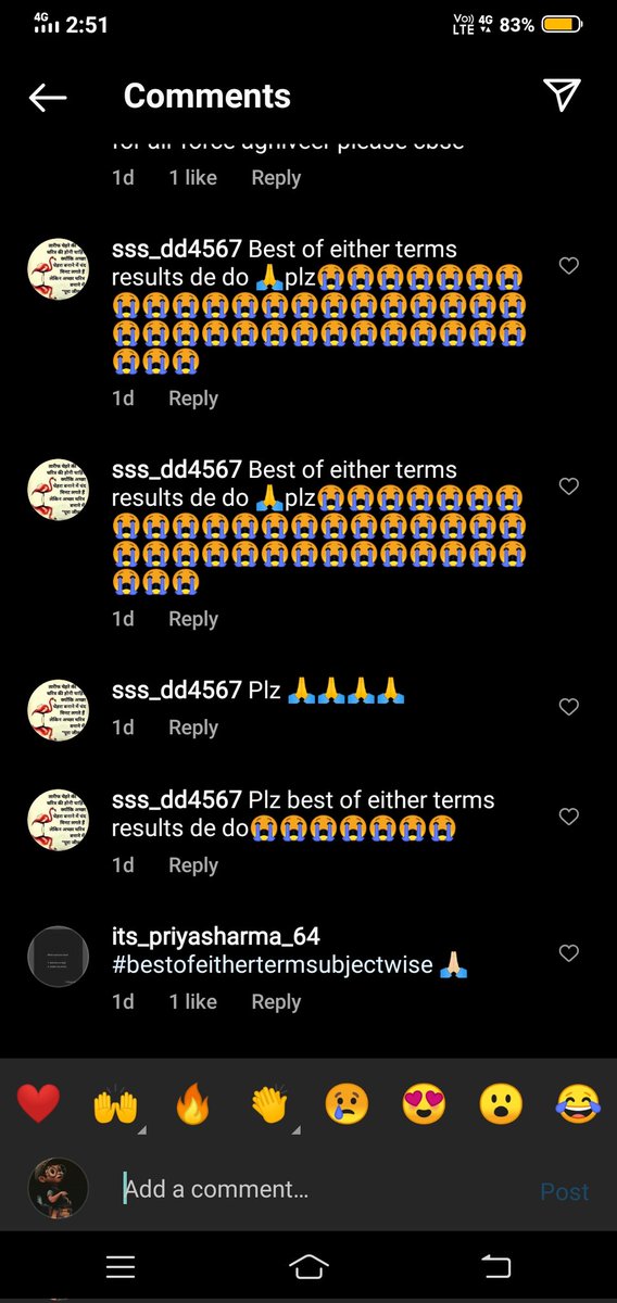 PREETIPARNA11's tweet photo. Students are crying to reach you @cbseindia29 Please understand how sensitive the situation is...we don't have much time..consider best of either term subject wise and save everyone...please🙏 not only in twitter students take over other social media platforms for you to listen.. https://t.co/E8b7NaJJsO