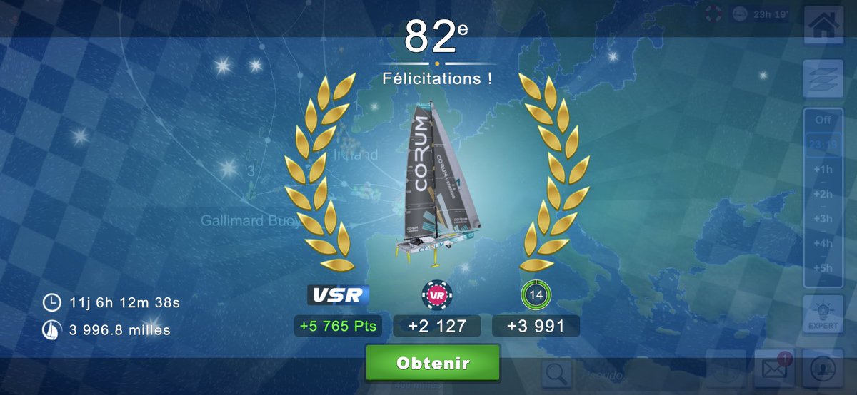 nxts12's tweet photo. Mon premier top 100 🤩 sur la #VendeeArctique 
Super course très intéressante et où j’ai su intégrer la bonne option météo.
Félicitations à la team @BHT_eSailing qui remporte sa première victoire par équipe 🥳
De notre côté, la team @TorceSailing termine 2eme 👍 https://t.co/oONaaRvTKY