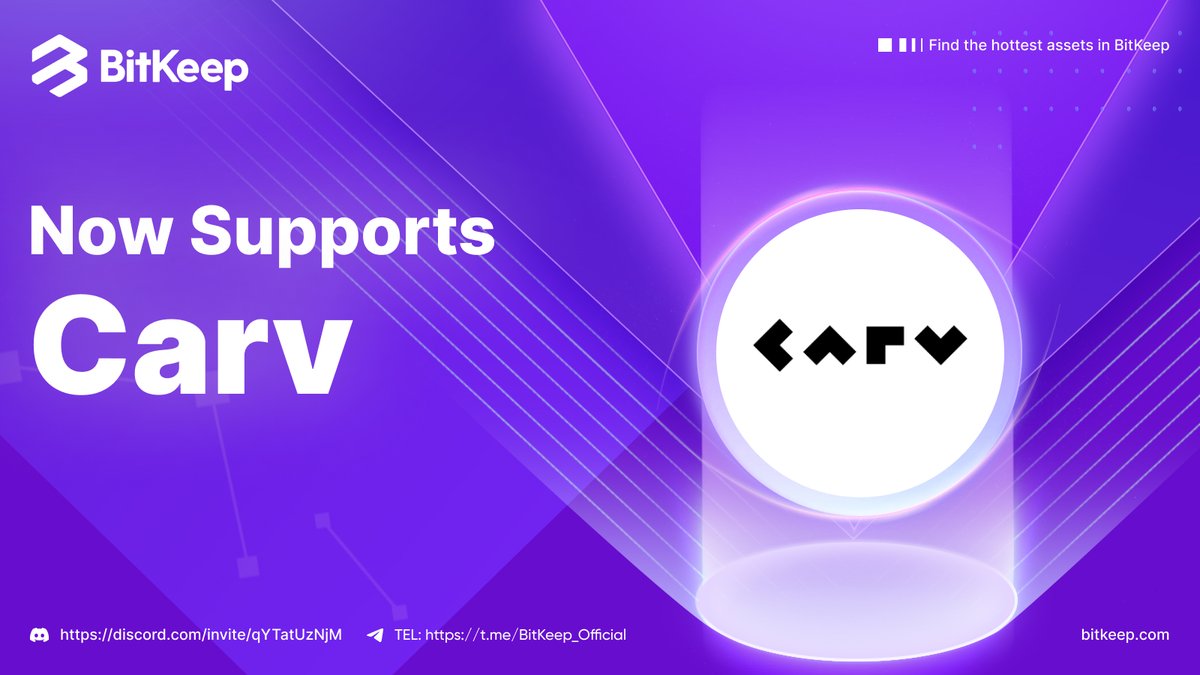 BitgetWalletFam's tweet photo. 👏#BitKeep now supports @carv_official 

👉#Carv is a user-owned gaming identity that enables achievement display, friends &amp; games discovery, direct monetization, and can be brought anywhere.

🥰Download BitKeep: https://t.co/CJRq9vApAh https://t.co/6fZ4h6Kxox