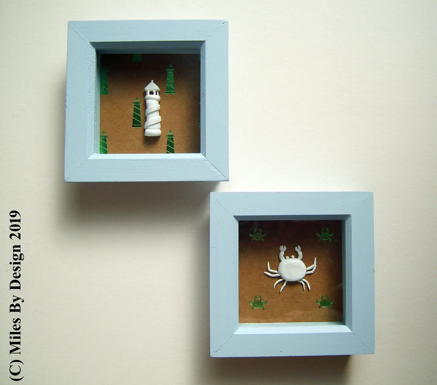 MilesByDesign's tweet photo. Capture the essence of the British seaside with this set of two small box frames.

The frames themselves are wooden which have been hand-painted in a light blue paint.

Available from our @folksy Store.

https://t.co/t9djodzWHl

#crafts #art #folksyfriday #boxframes #seaside https://t.co/d0qrPTjlb0