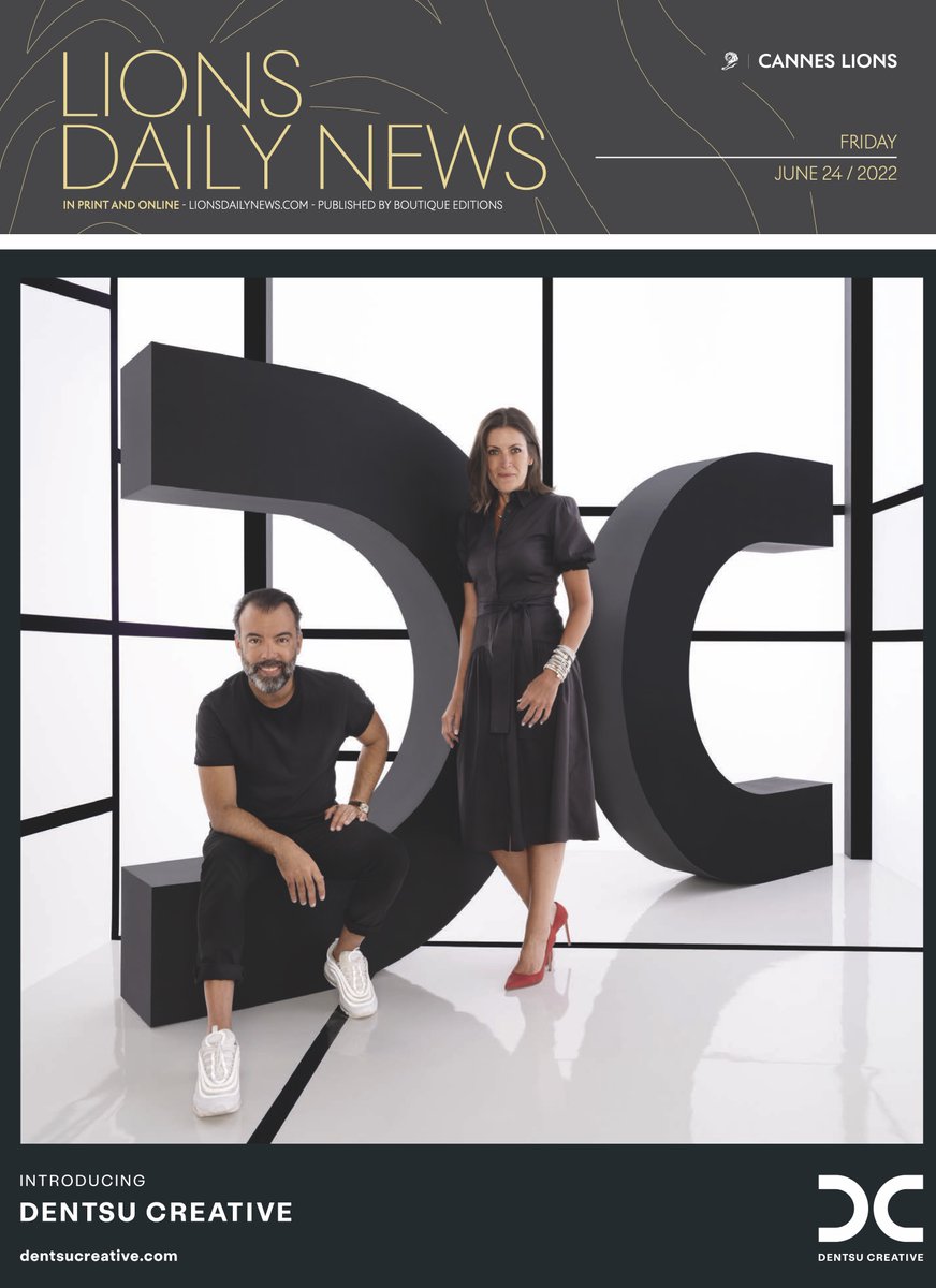 Day 5 is underway! Catch up on all of last nights winners, and inspiring speakers form the #CannesLions stage with the lashes Daily News - Out now around the Palais and online.  ow.ly/bbcK50JGprJ