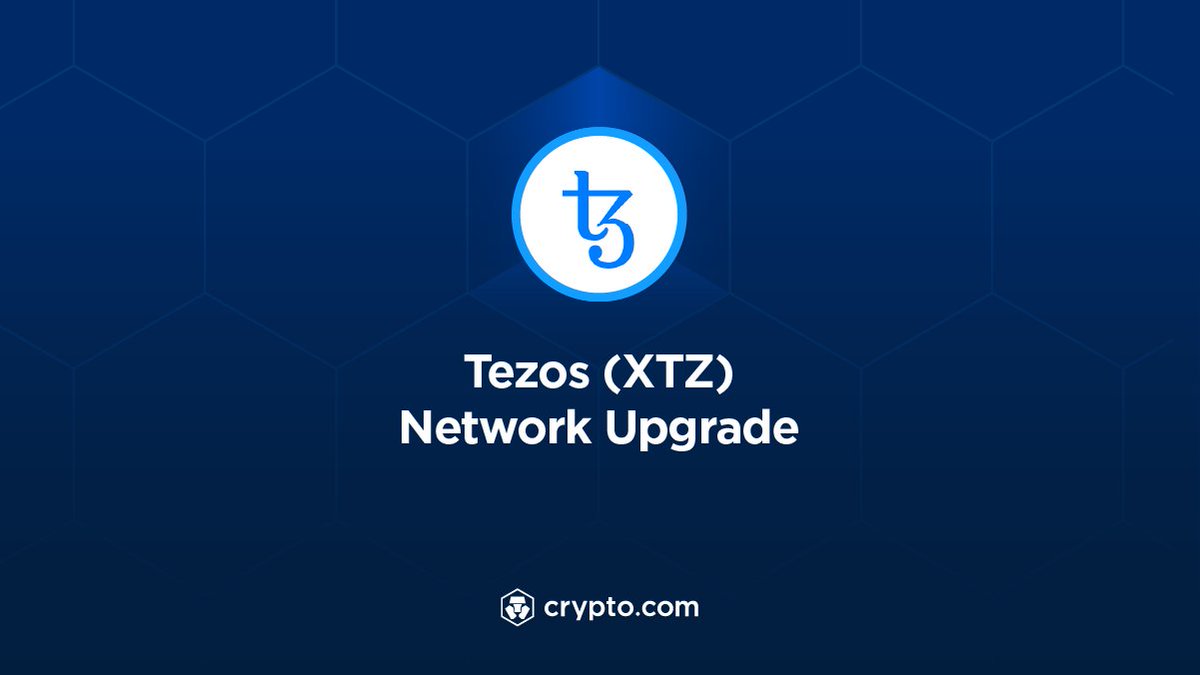 cryptocom's tweet photo. 🚨 Tezos (XTZ) network upgrade 🚨

🗓️ Scheduled at the Tezos block height of 2,490,369, or approximately on 27 June 2022, 23:27 UTC https://t.co/vOqVG1O4B1