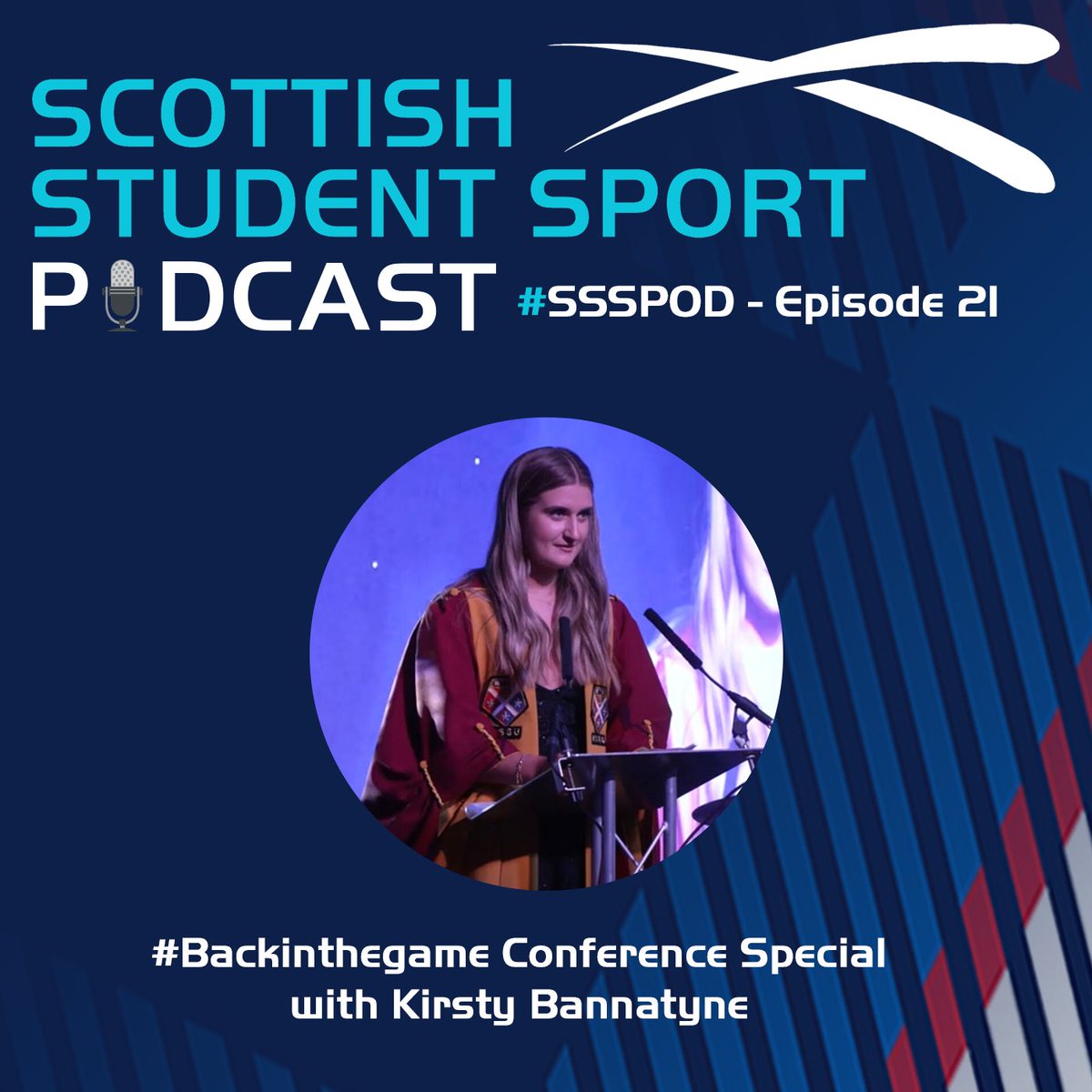 ScotStuSport's tweet photo. #SSSPOD | #backinthegame Conference Special 🏆

We're joined by Marketing Graduate and Outgoing Vice President of Sport at Strathclyde Students' Union Kirsty Bannatyne, as well as hearing from some of our SSS award winners on this episode of the SSS Podcast! https://t.co/w44tLH9dma