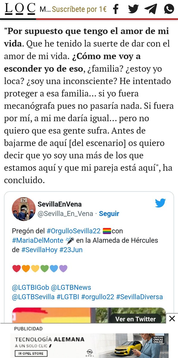 Sevilla_ON's tweet photo. 📰 @LaOtraCronica de @elmundoes se hace eco de nuestro tweet en su portada digital del día de ayer con la noticia del Pregón de #MaríaDelMonte en el #OrgulloLGTBI #OrgulloSevilla22

Más en ⬇️

https://t.co/wfz1M4Z4V9 https://t.co/cVoJ8IeiPk