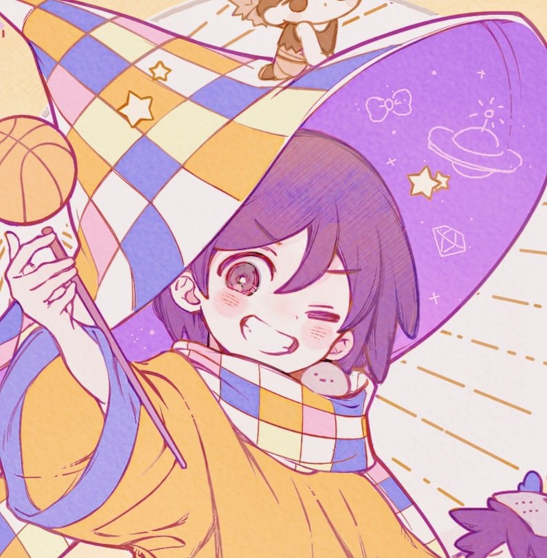 ningZzz_'s tweet photo. . 🍊💜✨🌵
Kel the Wizard!

#OMORI
#OMORIFANART https://t.co/ZGOCIBAsLB