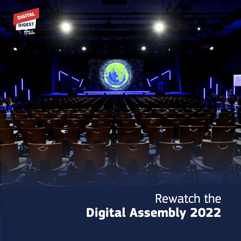 DigitalEU's tweet photo. Here's your weekly #DigitalDigest:

📺 Rewatch the Digital Assembly 2022

⚡️ #Tech4UA, #DigitalCommons and Declaration for a #Green &amp; #Digital transition: here are the highlights from the #DA22eu

🛡️ International #Cybersecurity Challenge: congratulation Team Europe!

#DigitalEU