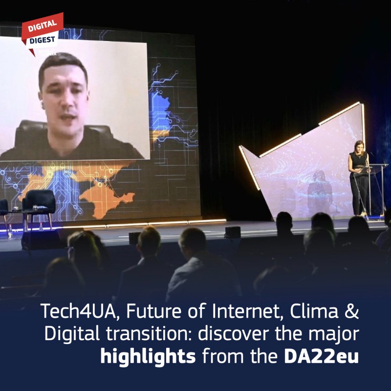DigitalEU's tweet photo. Here's your weekly #DigitalDigest:

📺 Rewatch the Digital Assembly 2022

⚡️ #Tech4UA, #DigitalCommons and Declaration for a #Green &amp; #Digital transition: here are the highlights from the #DA22eu

🛡️ International #Cybersecurity Challenge: congratulation Team Europe!

#DigitalEU