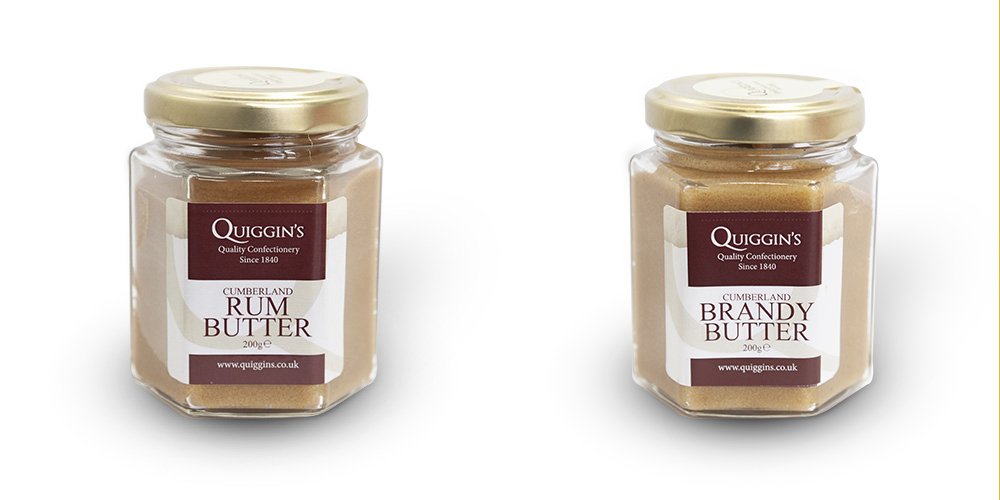 Quigginsmint's tweet photo. Rum and Brandy Butter

Quiggin’s has a reputation worldwide for the quality and taste of their products, and two of their fastest-growing lines are their famous Rum and Brandy butter options. 
https://t.co/3VNsB2kHN3 

#rum #brandy #quiggins #lakedistrict #rumbutter #brandybutter https://t.co/xTDSSZOd3E