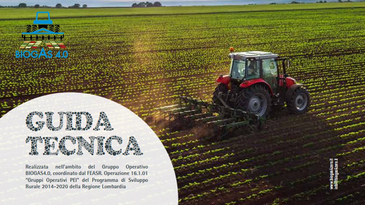 Biogas4zero's tweet photo. È disponibile la #guida del progetto #Biogas4.0, che incentiva l’uso del #digestato derivante da #biogas per la fertilizzazione organica del terreno, minimizzando gli impatti ambientali della filiera #agricola a fronte di una produzione ad alta efficienza👇🏻https://t.co/fHhgcM15oJ https://t.co/YHbjAyNs95