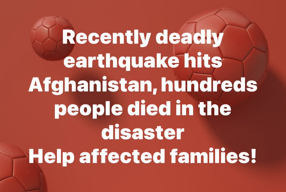 Recently deadly earthquake hits Afghanistan, hundreds people died in the disaster. 

Help affected families!

Reach me out in Google under name of Parwiz Sabawoon 
Email: sabawoon1996@gmail.com
#multimedia #media #producer #journalist

youtube.com/MultimediaProd…