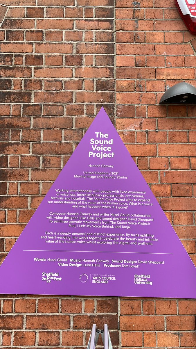 HafsahNibe's tweet image. Kicking off the morning with setting the toaster on fire at the hotel - then - Hanna Conway’s AR sound installation to ease me in. Some sonic cerebral art and science immersion #SheffDocFest2022