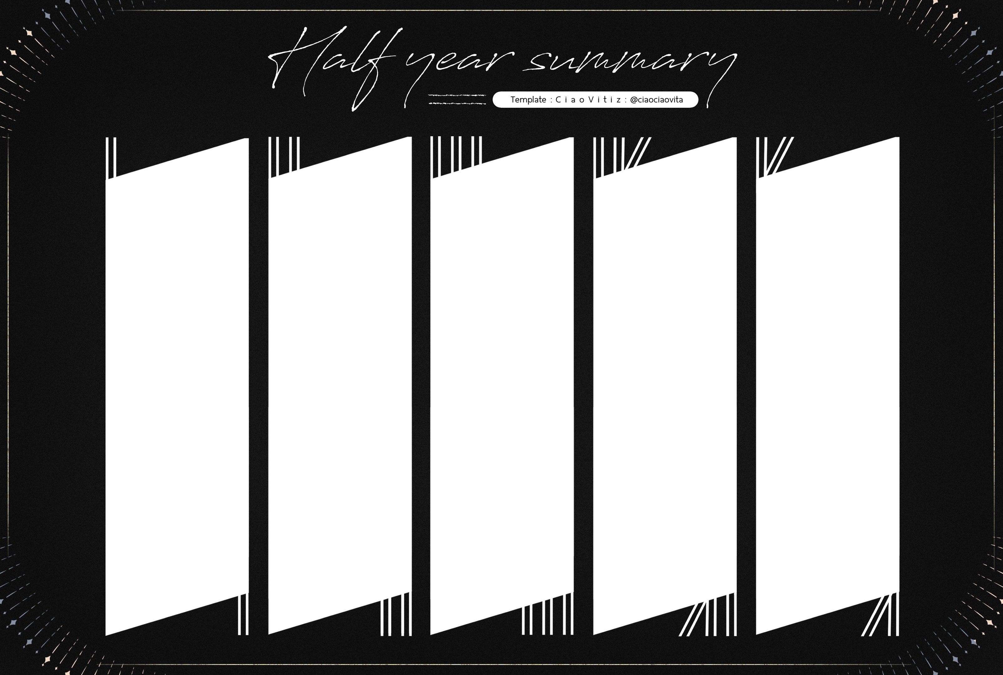 CiaoVitiz🌸 on Twitter " Half year art summary template 📌edited ver