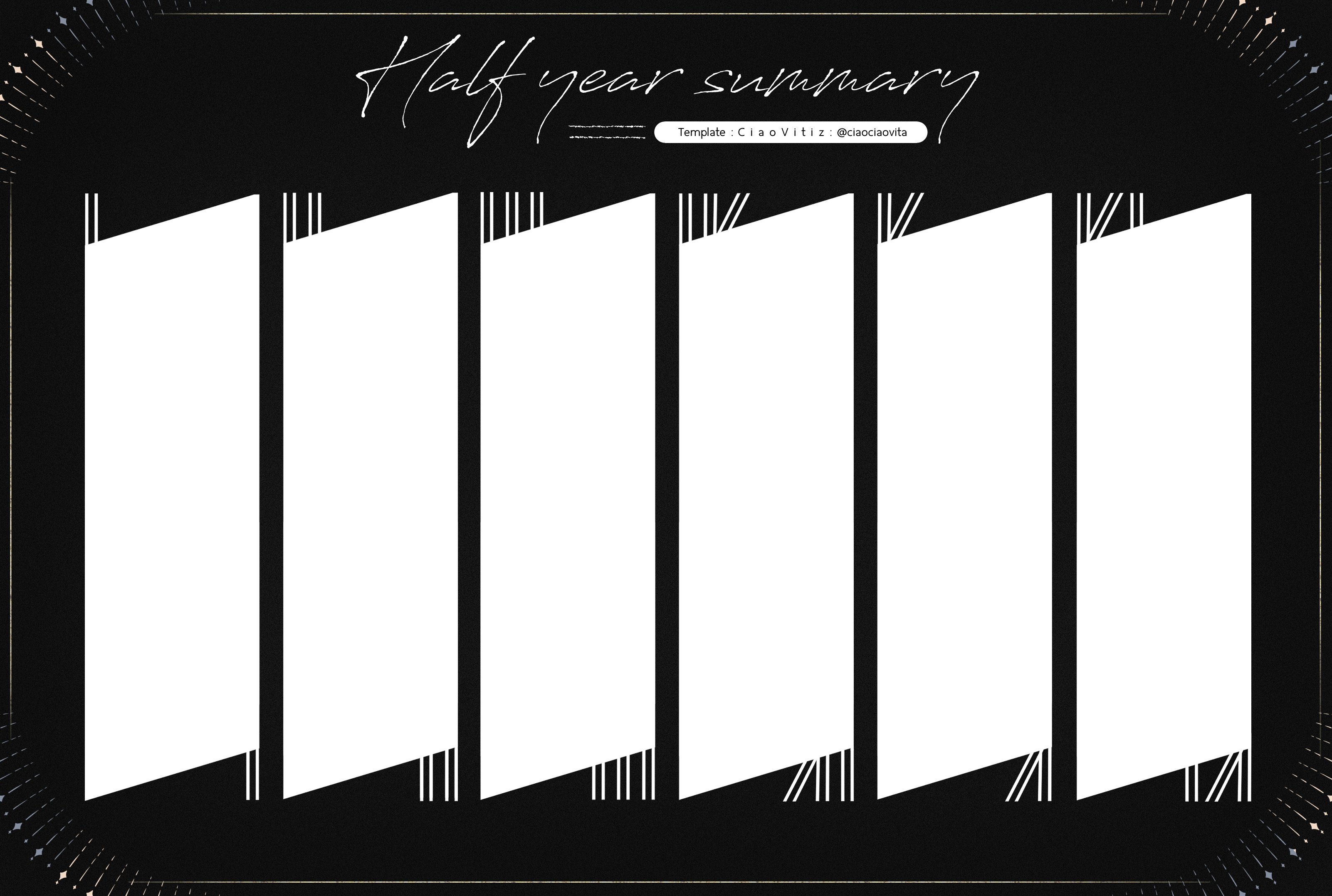 CiaoVitiz🌸 on Twitter " Half year art summary template 📌edited ver