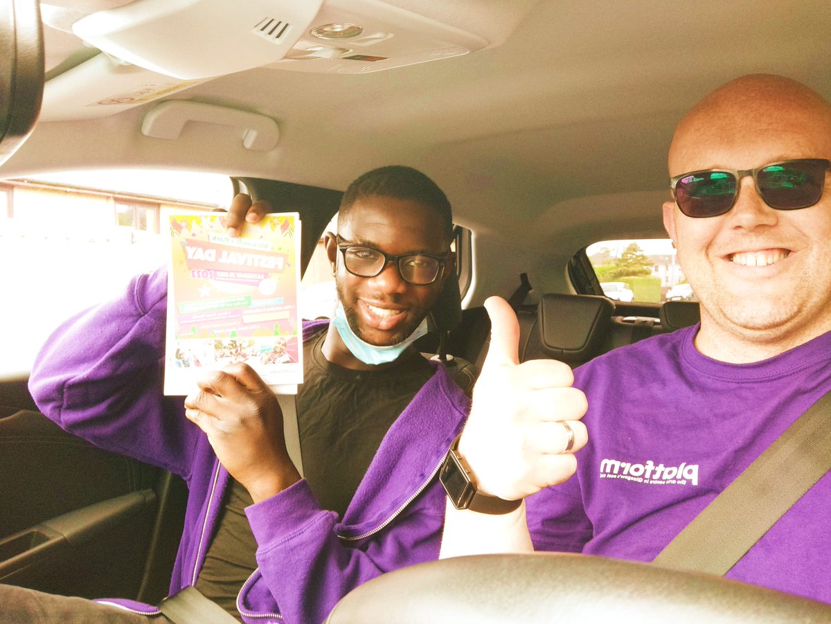 PlatformGlasgow's tweet photo. Thanks to Chris and Lloyd #teamplatform who headed out this week to distribute flyers and posters for the Alexandra Park & The Bridge summer festivals next month! If you are a local organisation and would like some flyers/posters please get in touch - info@platform-online.co.uk https://t.co/I4A6KImWto