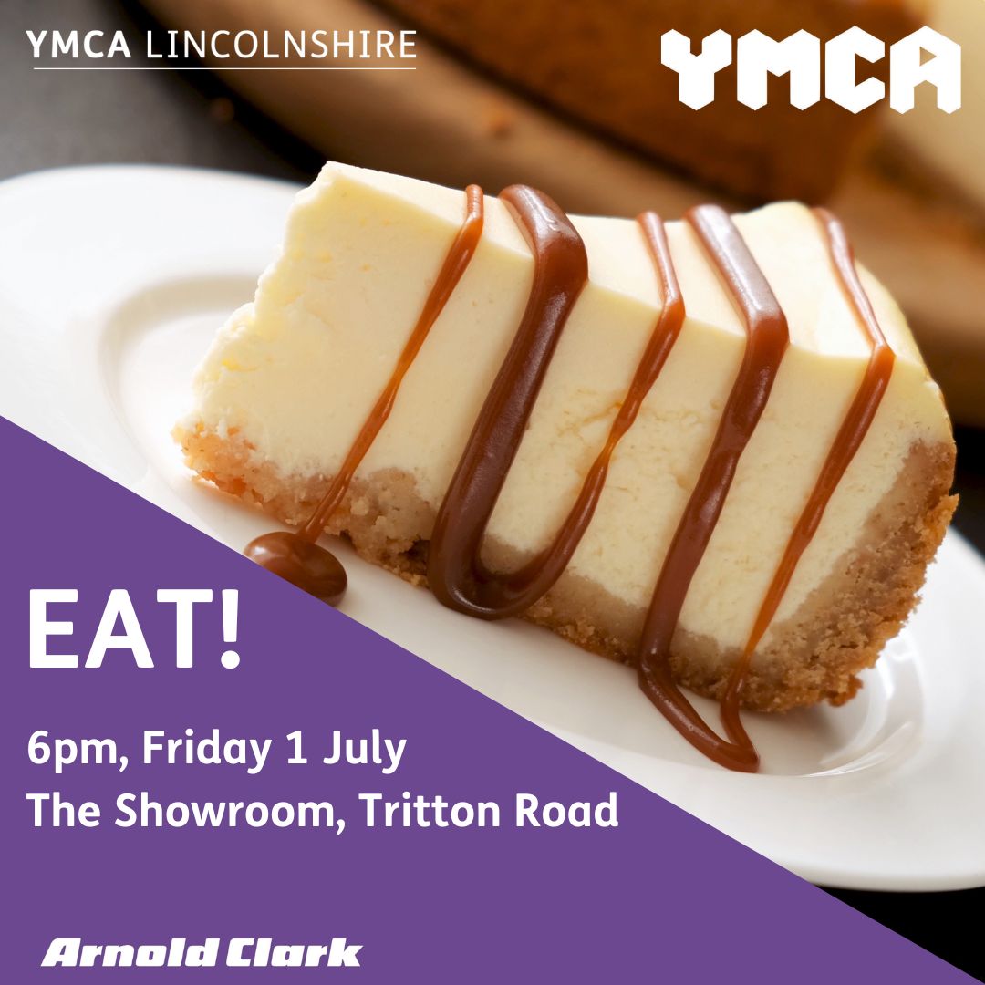 YMCALincs's tweet image. Come and EAT with us @ShowroomLincoln next Friday!

Join us at 6pm for a FREE #community meal of turkey &amp;amp; ham pie and cheesecake.

Vegetarian/vegan option available.

All are welcome!

This month&apos;s EAT is supported by #ArnoldClarkCommunityFund.

#YMCA #Lincolnshire