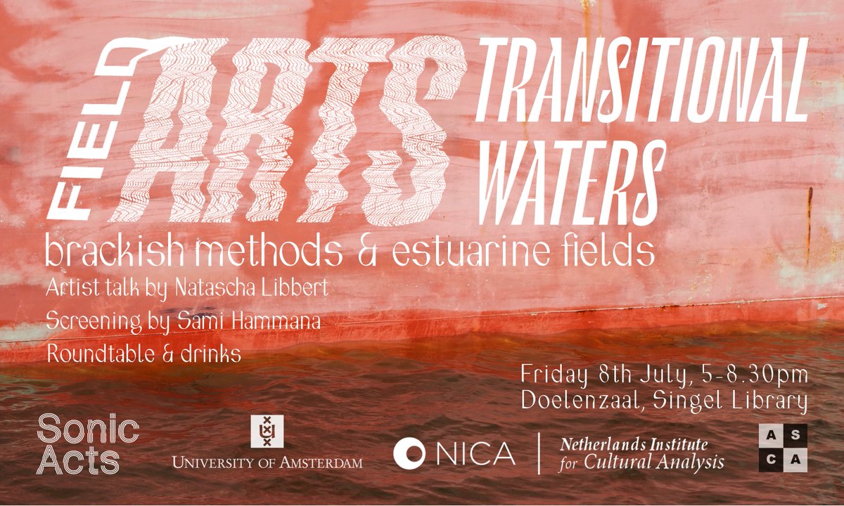 Excited to announce our closing event on July 8th, ft. an artist's talk by <a href="/nataschalibbert/">nataschalibbert</a> &amp; screening of Sami Hammana's film ~~~~ followed by a roundtable with <a href="/SonicActs/">Sonic Acts</a>, <a href="/FieldARTS_/">FieldARTS</a>, Oceans As Archives, &amp; Field Academy. 

fieldarts.net/roundtable

Drinks &amp; music after. 🌊🌊🌊