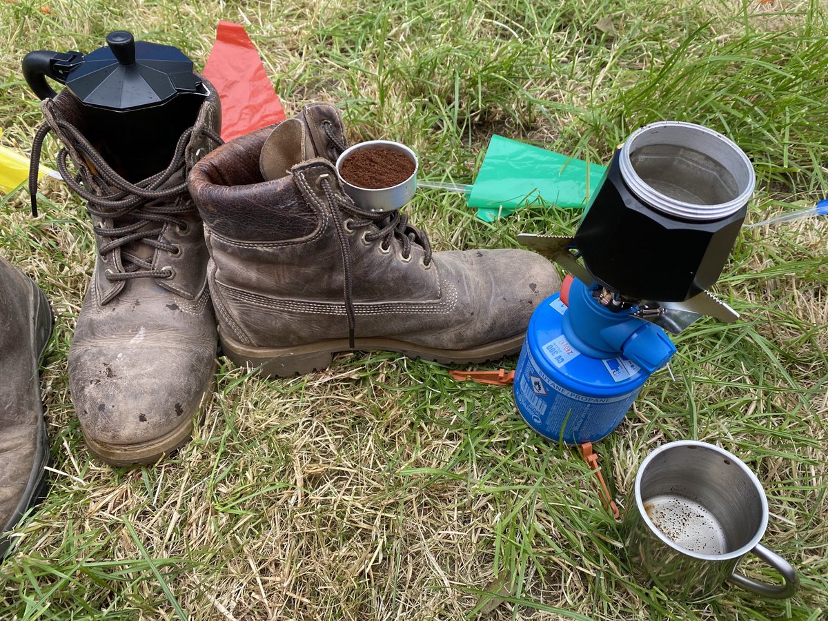 Glasto Cuisine. Coffee choreography. #glastonbury22