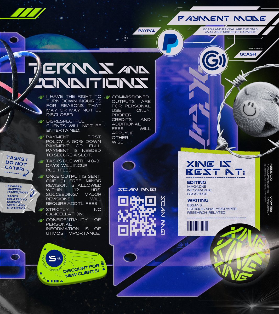 XINE ☆ gfx / write-ups ! open : late replies tweet media