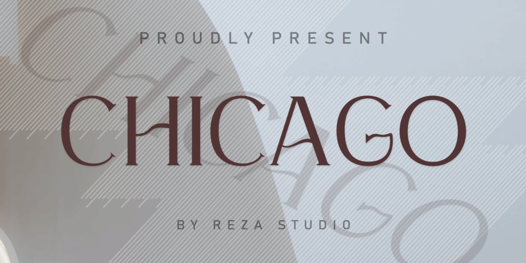 New free font 'CHICAGOO' by Rezastudio · Free for personal use · dlvr.it/SSm4NH #freefont #font