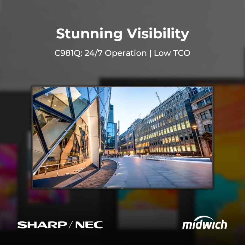 MidwichLtd's tweet photo. Offering professional features and high-end quality, @SharpNEC_UK displays can elevate any environment!
Explore the range and make an impact with Sharp/NEC! 👇