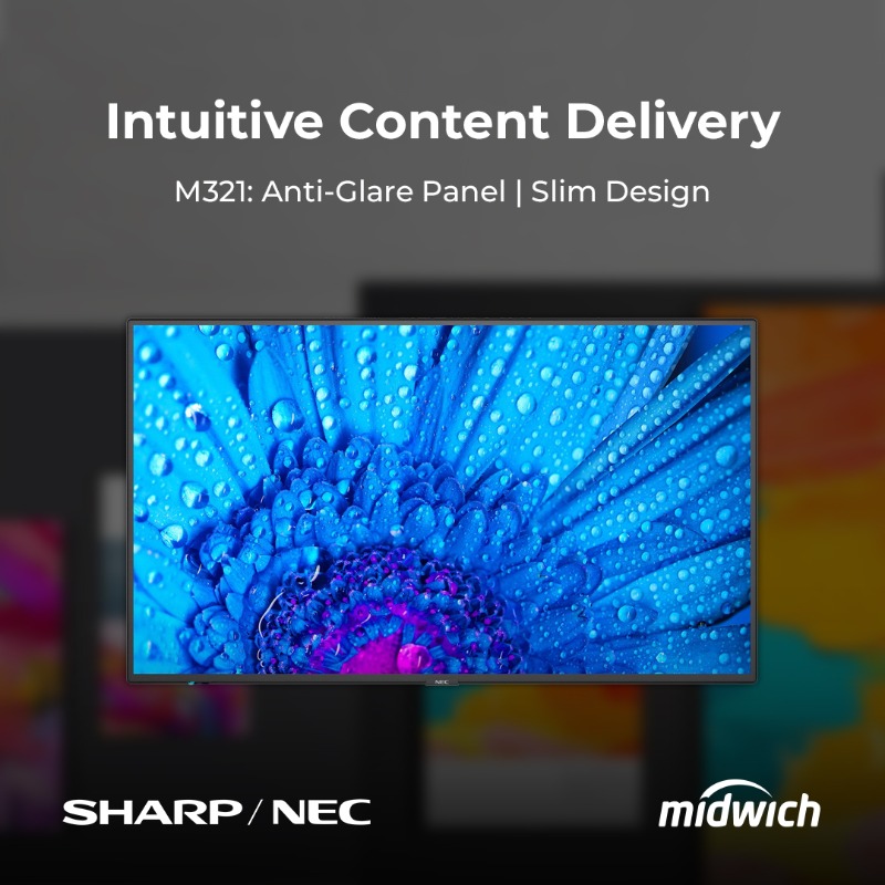 MidwichLtd's tweet photo. Offering professional features and high-end quality, @SharpNEC_UK displays can elevate any environment!
Explore the range and make an impact with Sharp/NEC! 👇