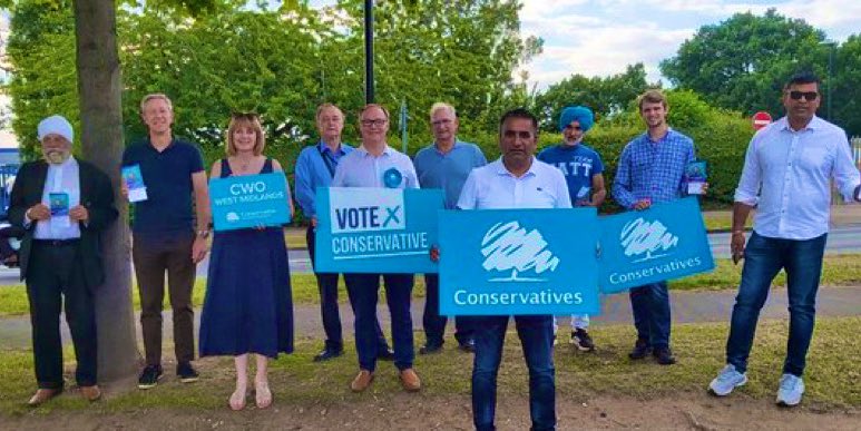 Great to be on the campaign trail again for the Binley by-election on 14 July supporting Amarjit . Didn’t visit the Mega Chippie (yet) but great to be joined by colleagues from Nuneaton & Bedworth. What teamwork! Thanks guys 😃