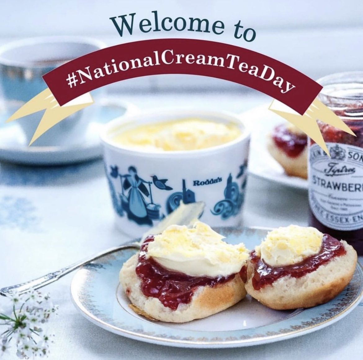 Happy National Cream Tea Day 2022!
We will be celebrating this delicious British tradition by enjoying scones, Tiptree Jam and Rodda’s Cornish Clotted Cream whilst raising money for @farleighhospice 🍓 @roddas_cream @creamteasociety @tiptreephotos #nationalcreamteaday #creamtea